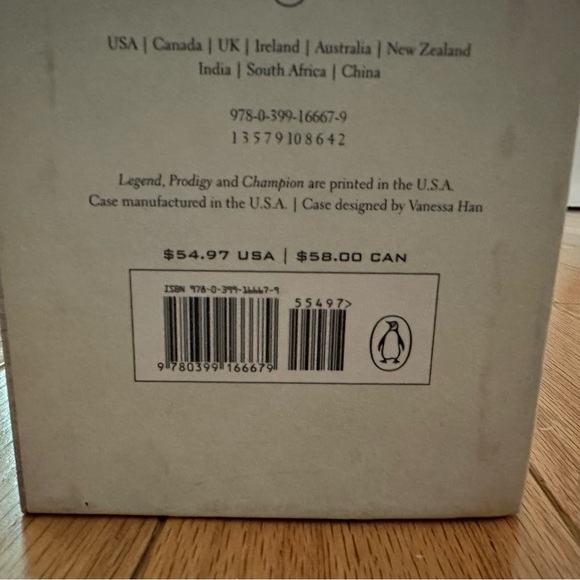 Legend Series 3 Books Collection Set By Marie Lu (Legend, Prodigy, Champion) - Picture 5 of 5